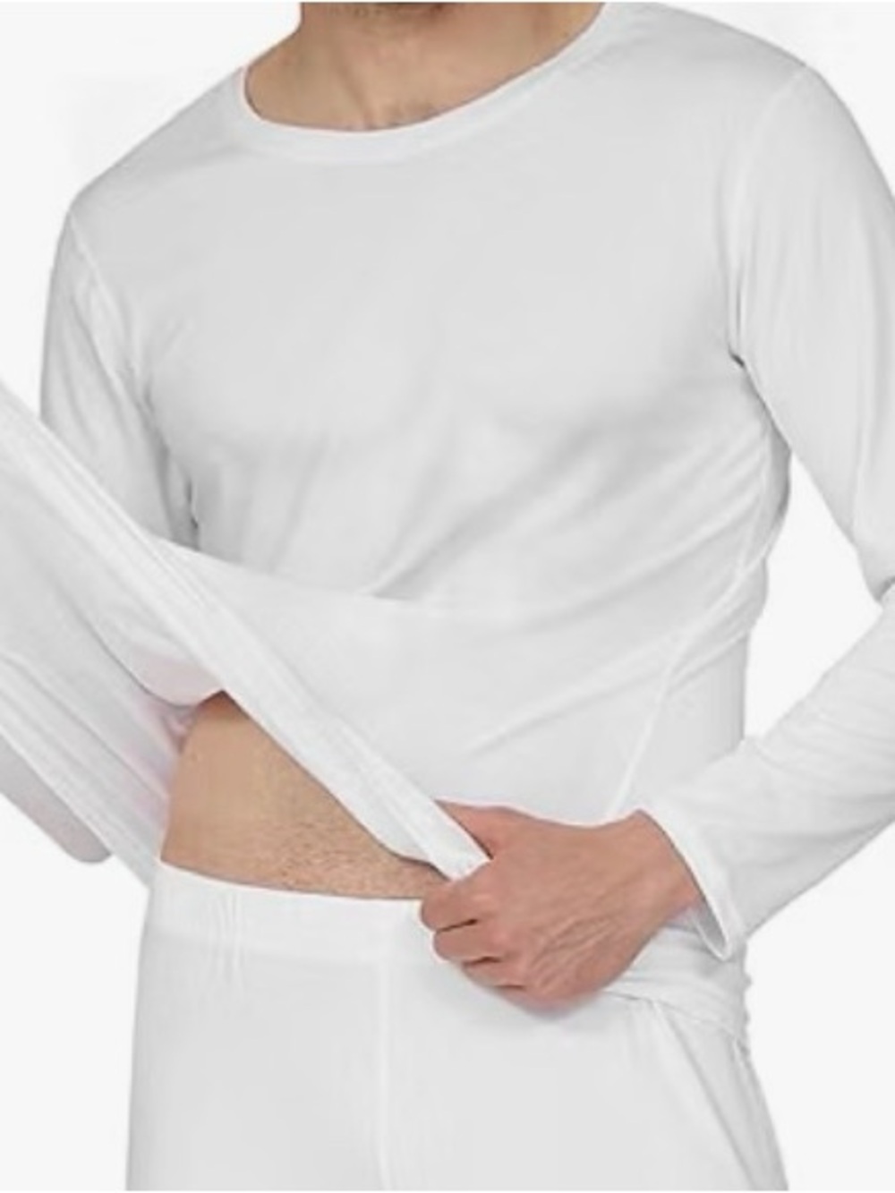 Classic Men’s White Long Sleeve Shirt